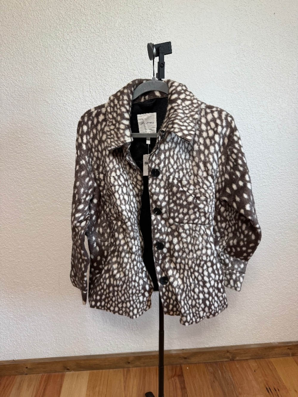 Avec Les Filles Anthropologie faux fur jacket